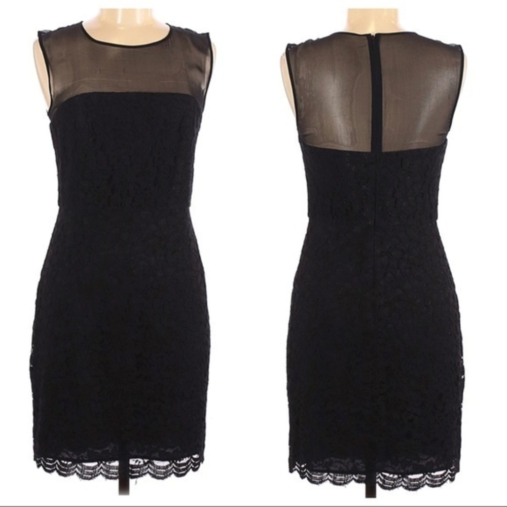 Diane von Furstenburg Black Lace Dress